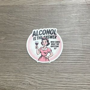 Funny Alcohol Sticker